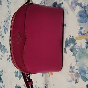 Kate Spade Payton Dome crossbody. Small scratch, mark as shown in #4.